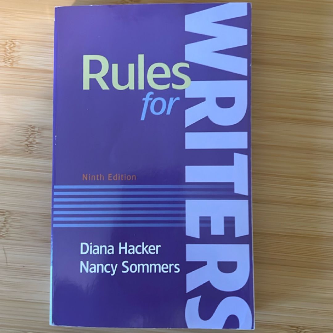 Rules for Writers Ninth Edition (Custom Edition)
