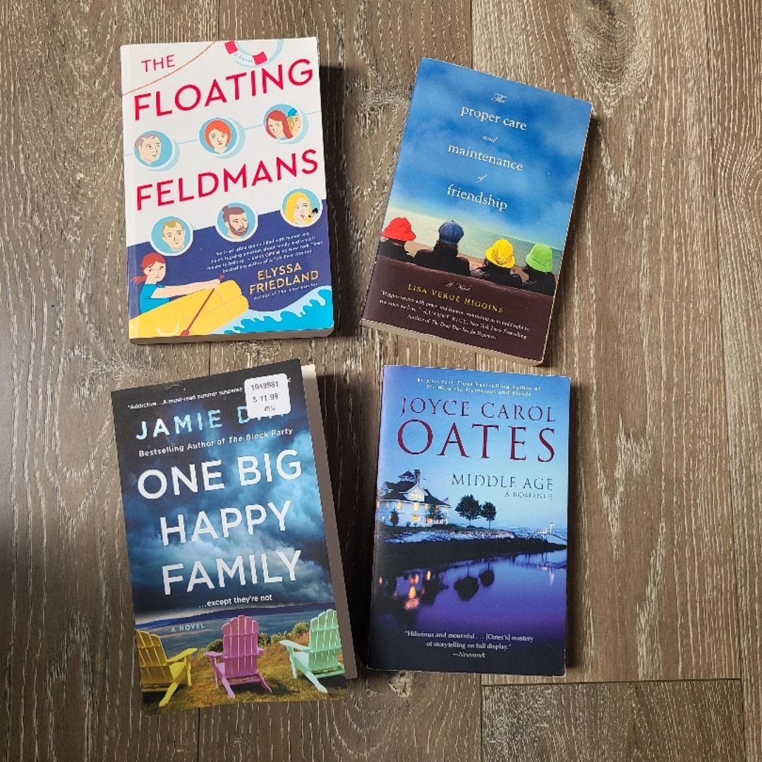 Book Bundle Set of Four Fiction Books, Romance RomCom Family Drama