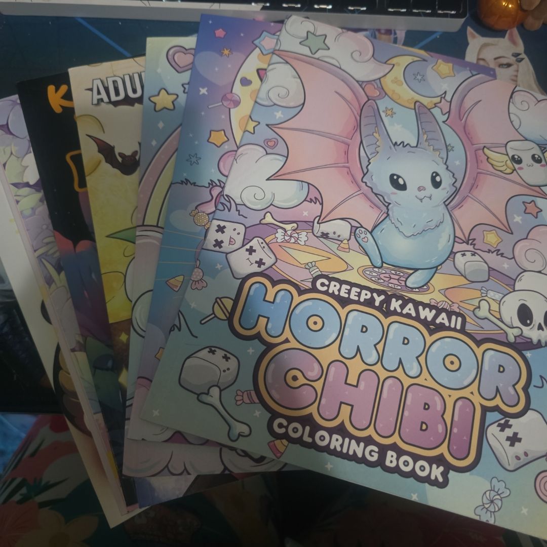 Creepy Kawaii Horror Chibi Coloring Book