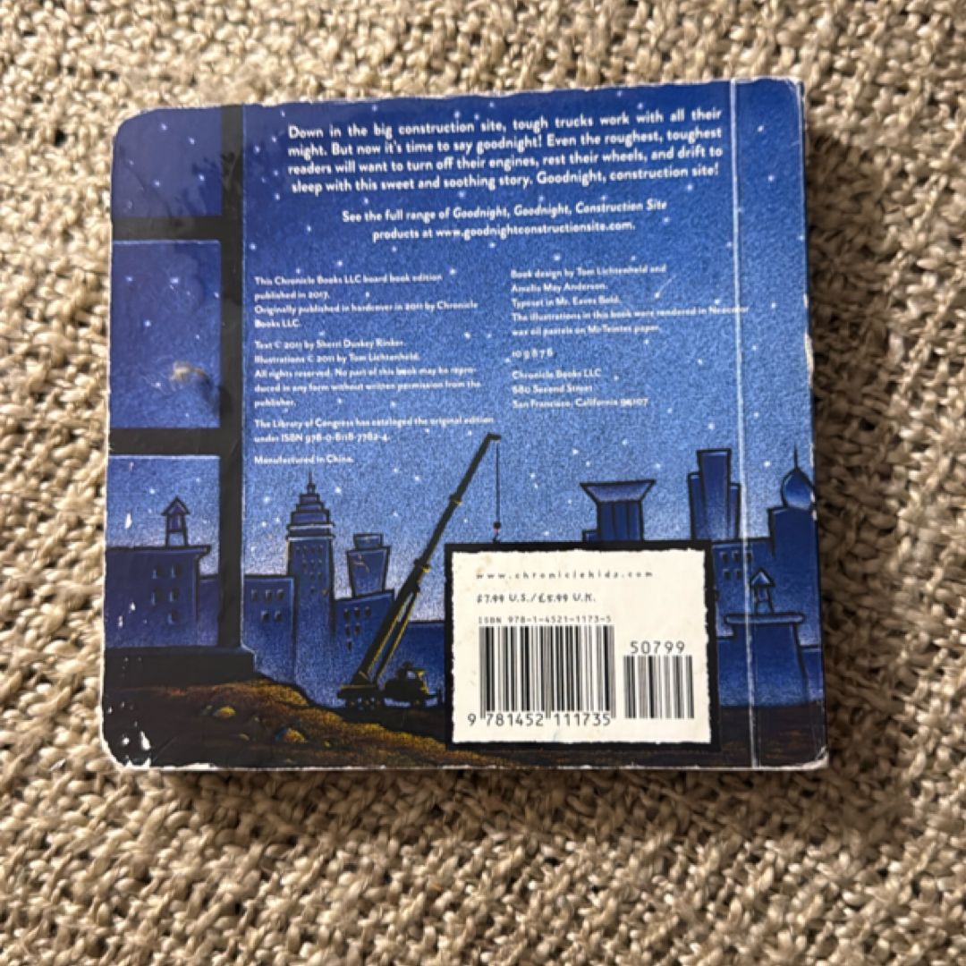 Goodnight, Goodnight Construction Site (Hardcover Books for Toddlers, Preschool Books for Kids)