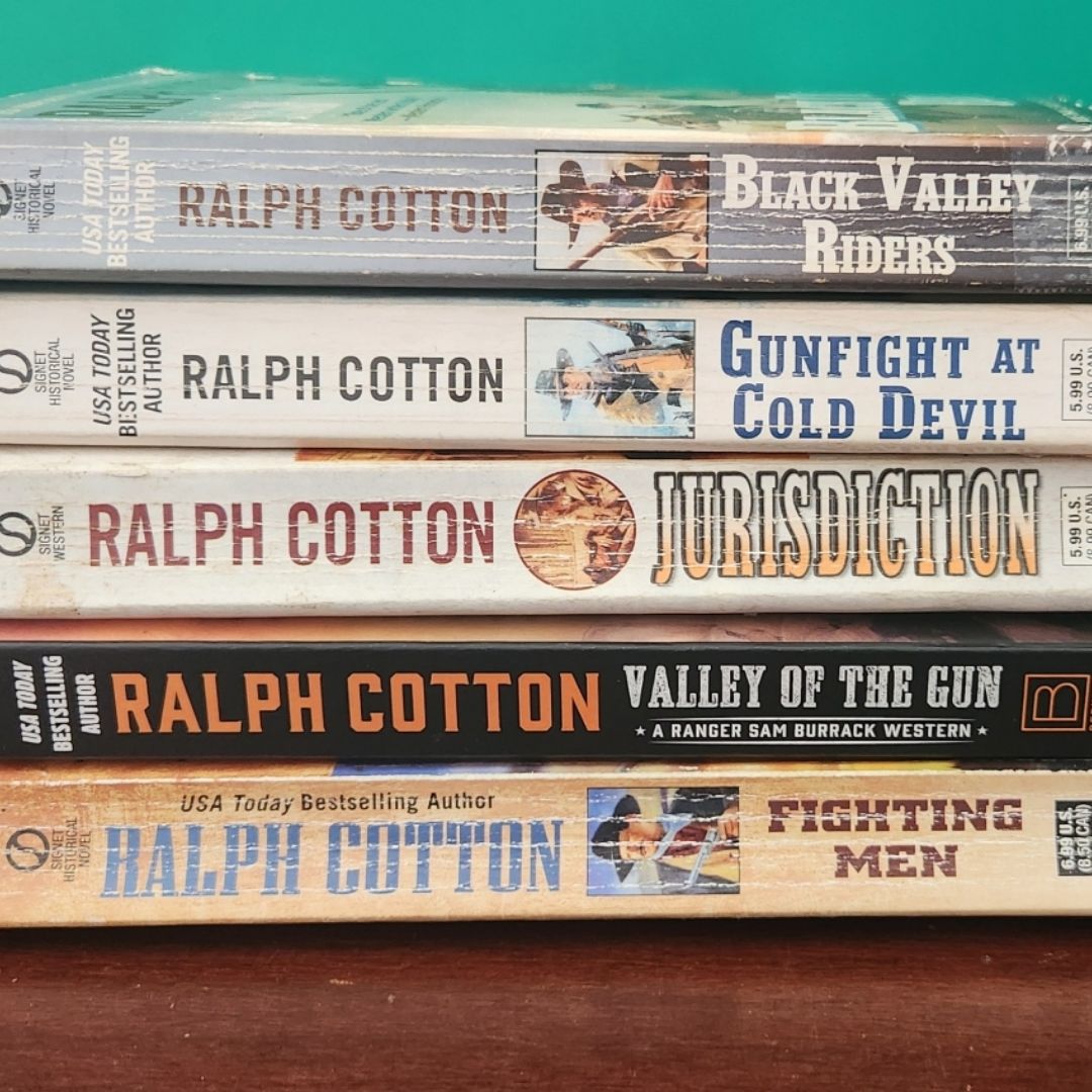 Ralph Cotton Lot of 5 Western Paperback Books 