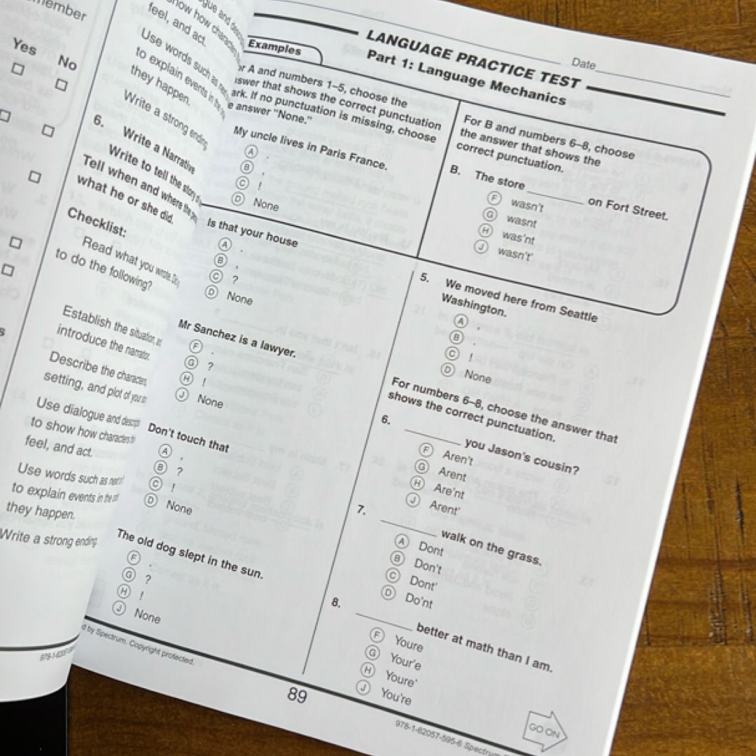 Test Practice, Grade 3