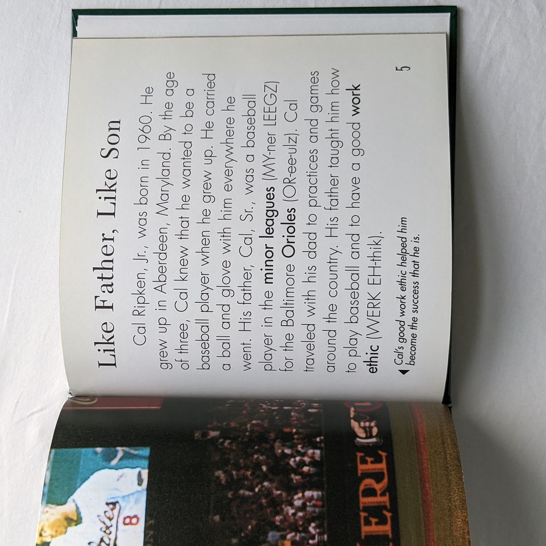 Learning about the Work Ethic from the Life of Cal Ripken, Jr by Jeanne ...