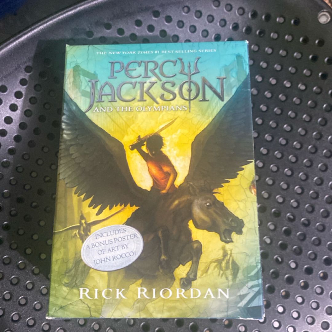 Percy Jackson and the Olympians 5 Book Paperback Boxed Set (new Covers W/poster)