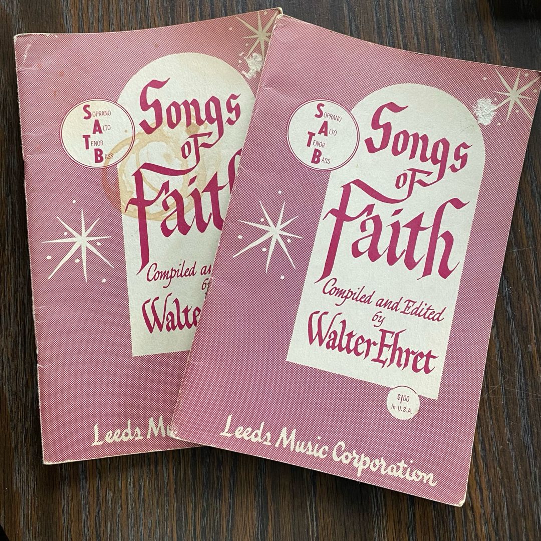 2 Songs of Faith by Walter Ehret Song Books