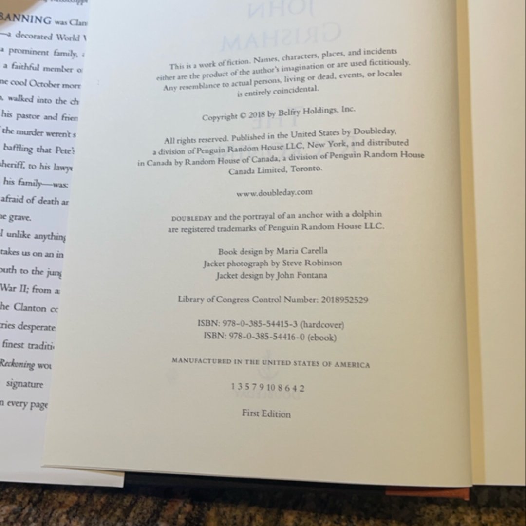 The Reckoning (First Edition)
