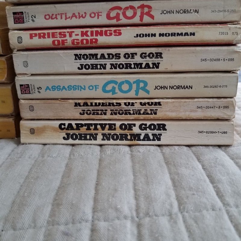 First 25 original Gor books, paperbacks by John Norman, Paperback ...