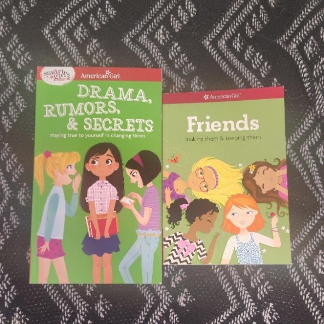 American Girl Friends Drama Rumors Secrets 2 Book Lot Criswell Holyoke various authors 