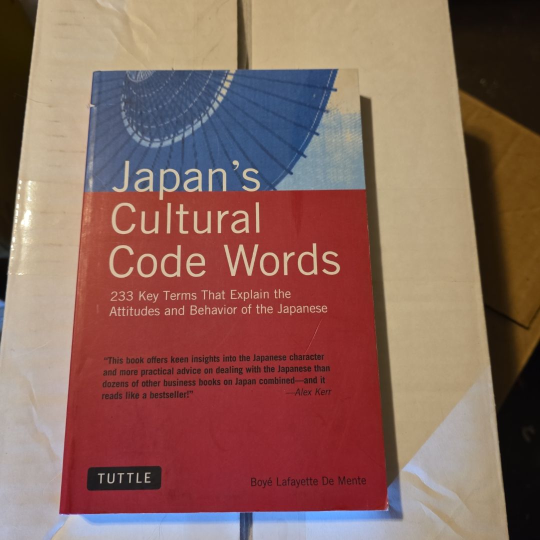 Japan's Cultural Code Words; Key Terms That Explain the Attitudes and Behavior of the Japanese