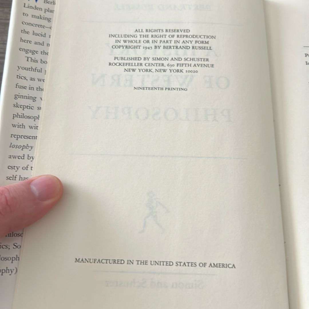 A History if Western Philosophy