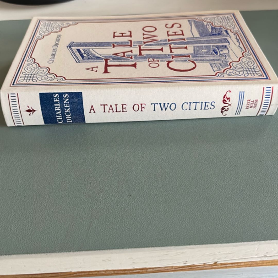 A Tale of Two Cities, Charles Dickens Classic Novel, (French Revolution; London, Love and Sacrifice), Ribbon Page Marker, Perfect for Gifting