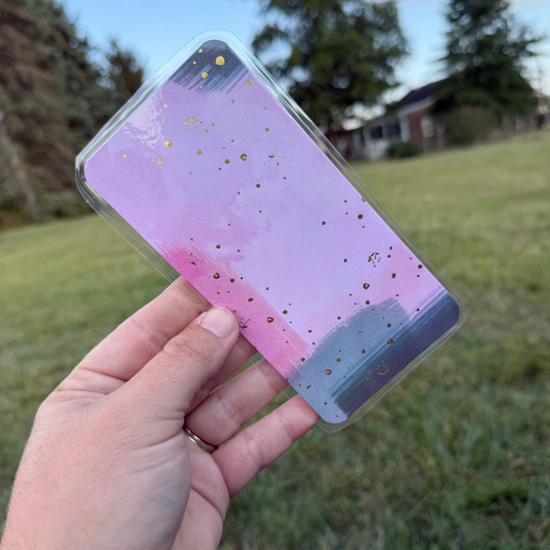 Pretty&Painted w/ gold shimmers bookmark ✨