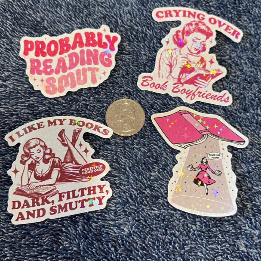 ‘Vintage’ Bookish Stickers