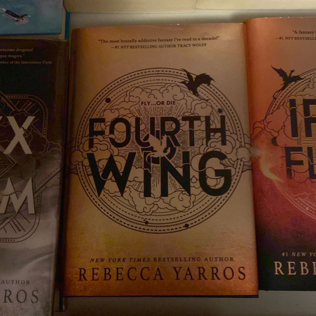 Fourth Wing Special Edition binding with sprayed edges and gold