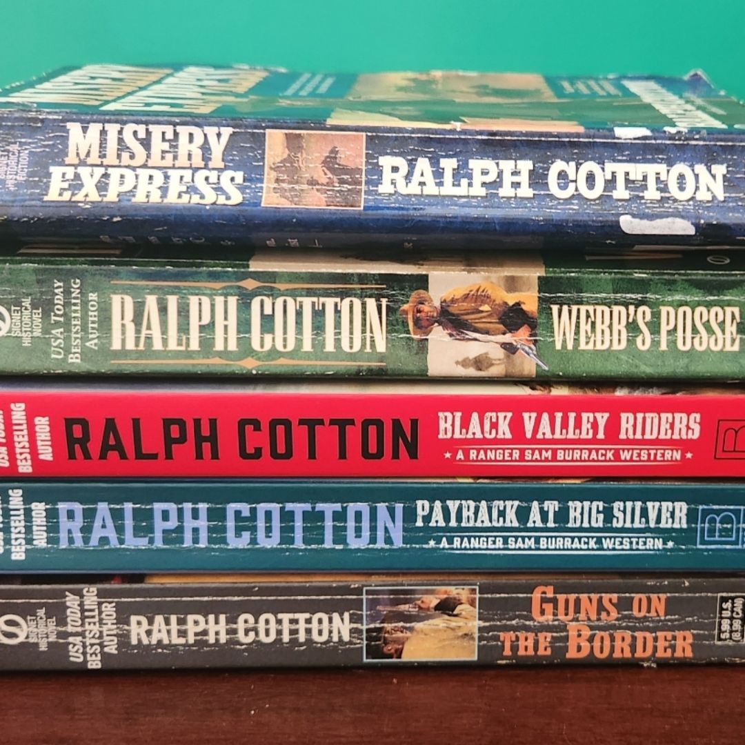 Ralph Cotton (Lot of 5) Western Paperback Books 