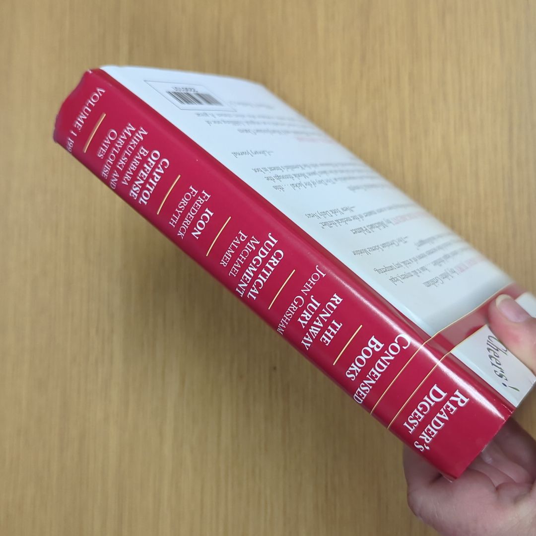 Reader's Digest Condensed Books: Icon, Runaway Jury, Capitol Offense, Critical Judgment 