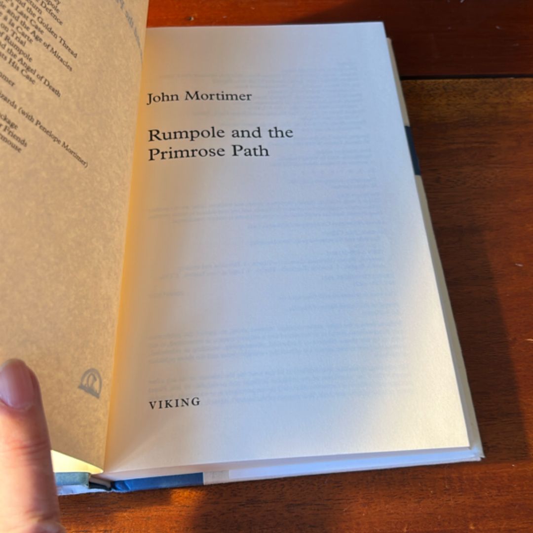 Rumpole and the Primrose Path (1st Print)