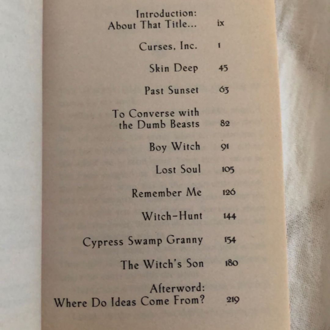 Curses, Inc. and Other Stories