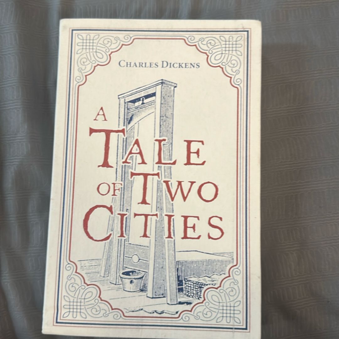 A Tale of Two Cities, Charles Dickens Classic Novel, (French Revolution; London, Love and Sacrifice), Ribbon Page Marker, Perfect for Gifting