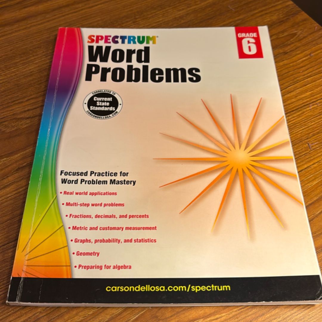 Word Problems, Grade 6