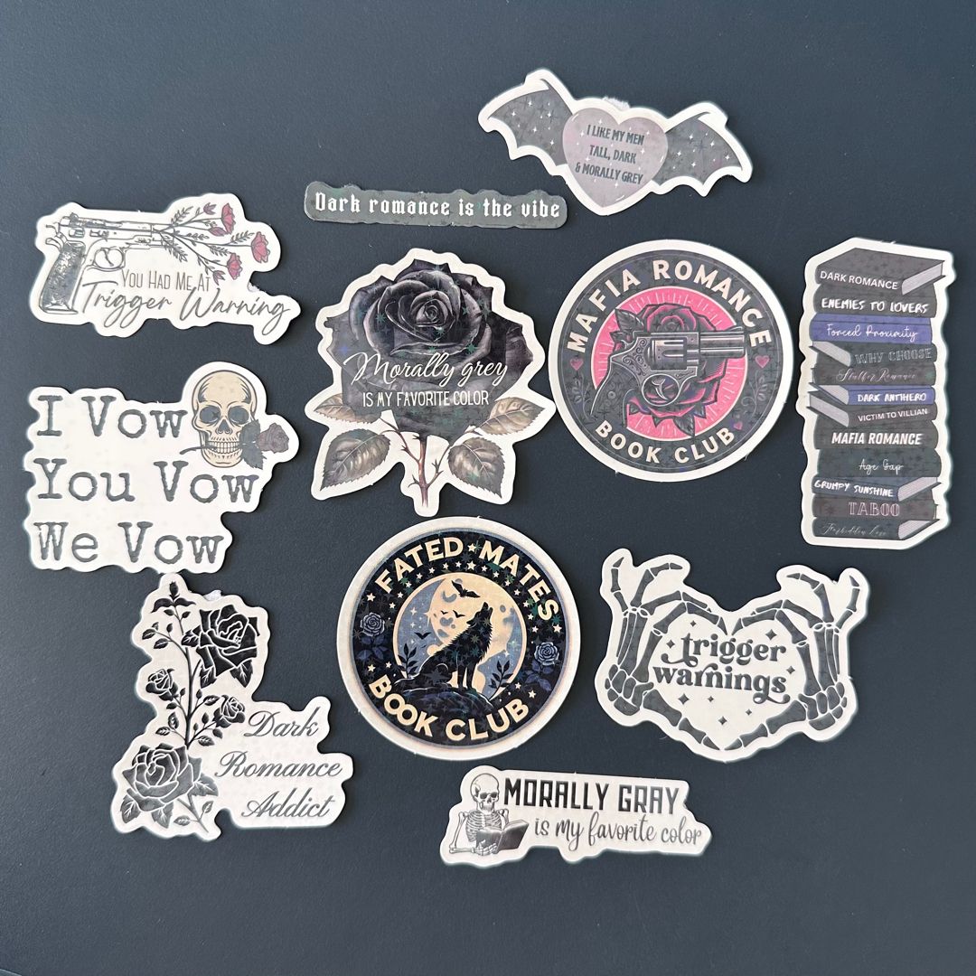 *Add on* Dark Romance Stickers - 9 count