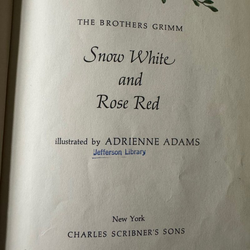 VINTAGE Snow White and Rose Red