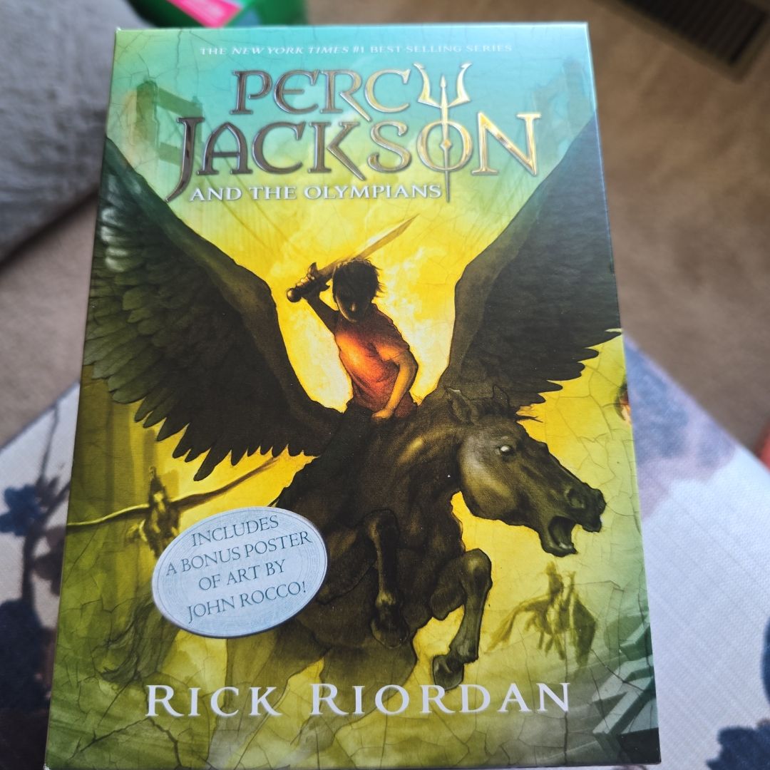 Percy Jackson and the Olympians 5 Book Paperback Boxed Set (w/poster)