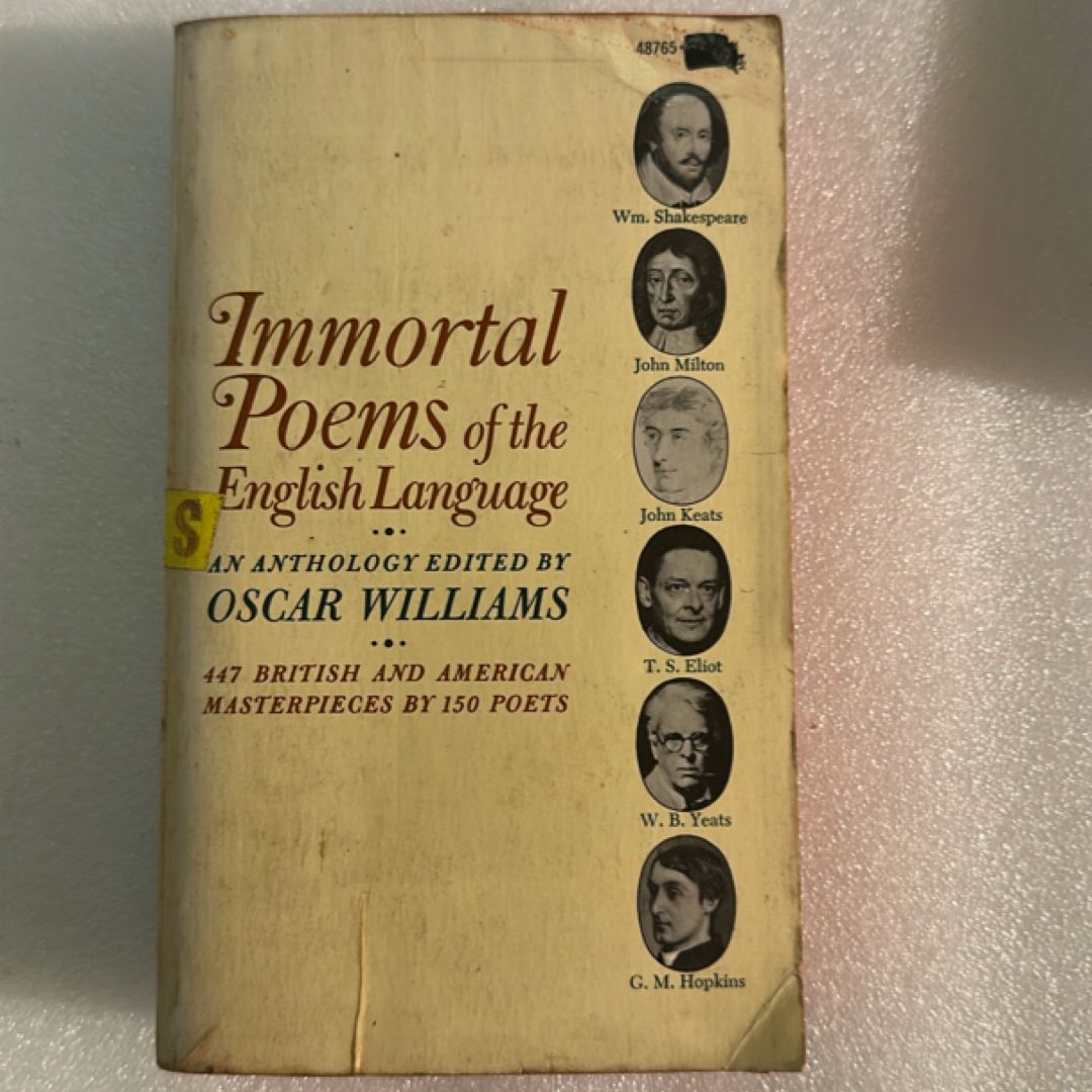 Immortal Poems of the English Language An Anthology