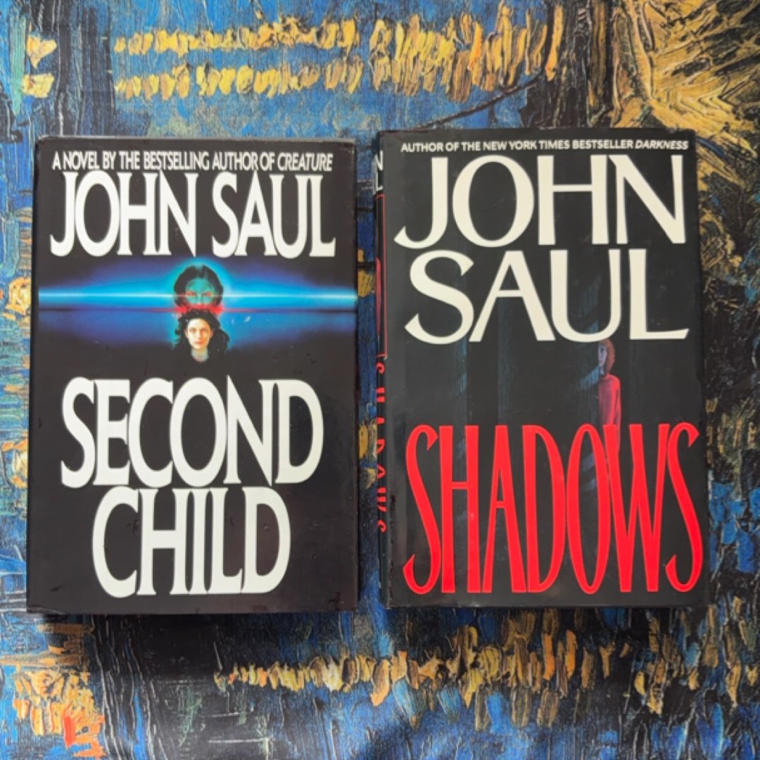John Saul 2-Book Hardcover Bundle: Second Child & Shadows