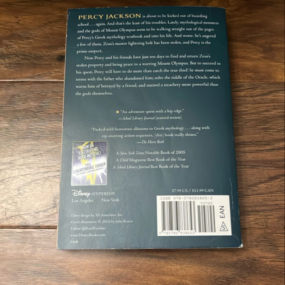 Percy Jackson and the Olympians, Book One the Lightning Thief (Percy Jackson and the Olympians, Book One)