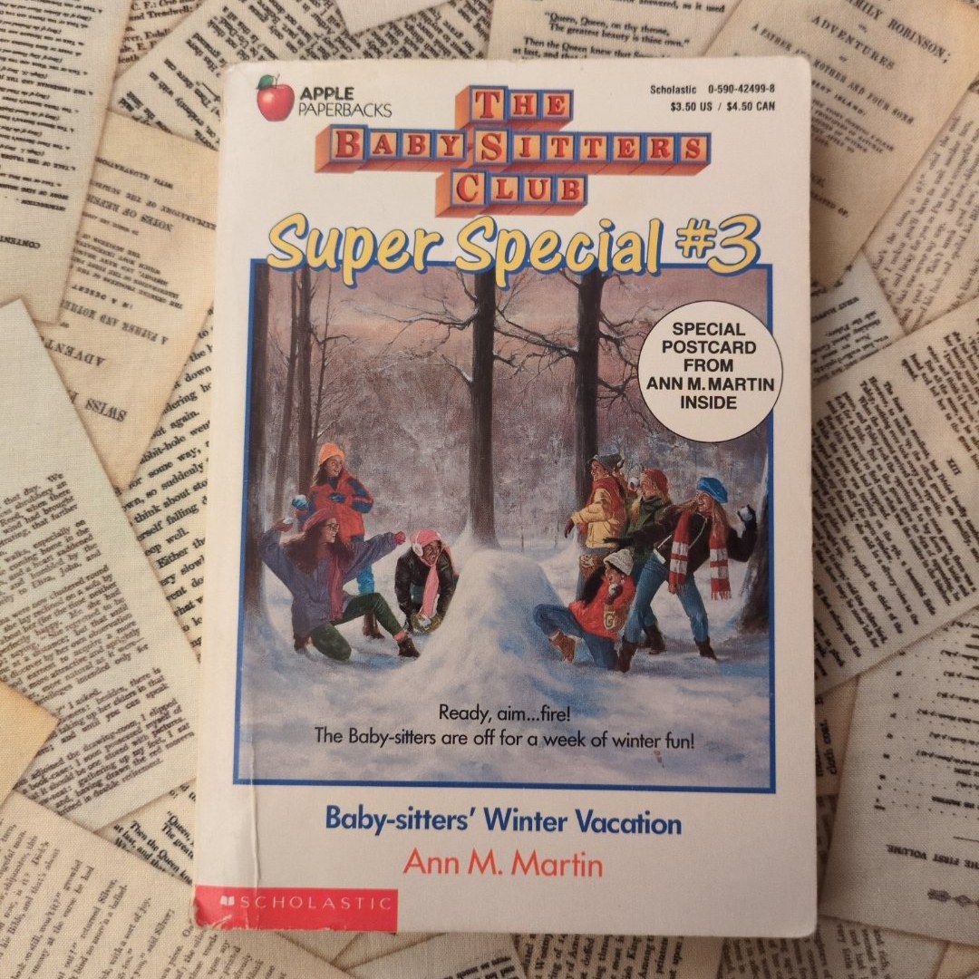 The Baby-Sitters Club Super Special #3: Baby-Sitters' Winter Vacation WITH POSTCARD
