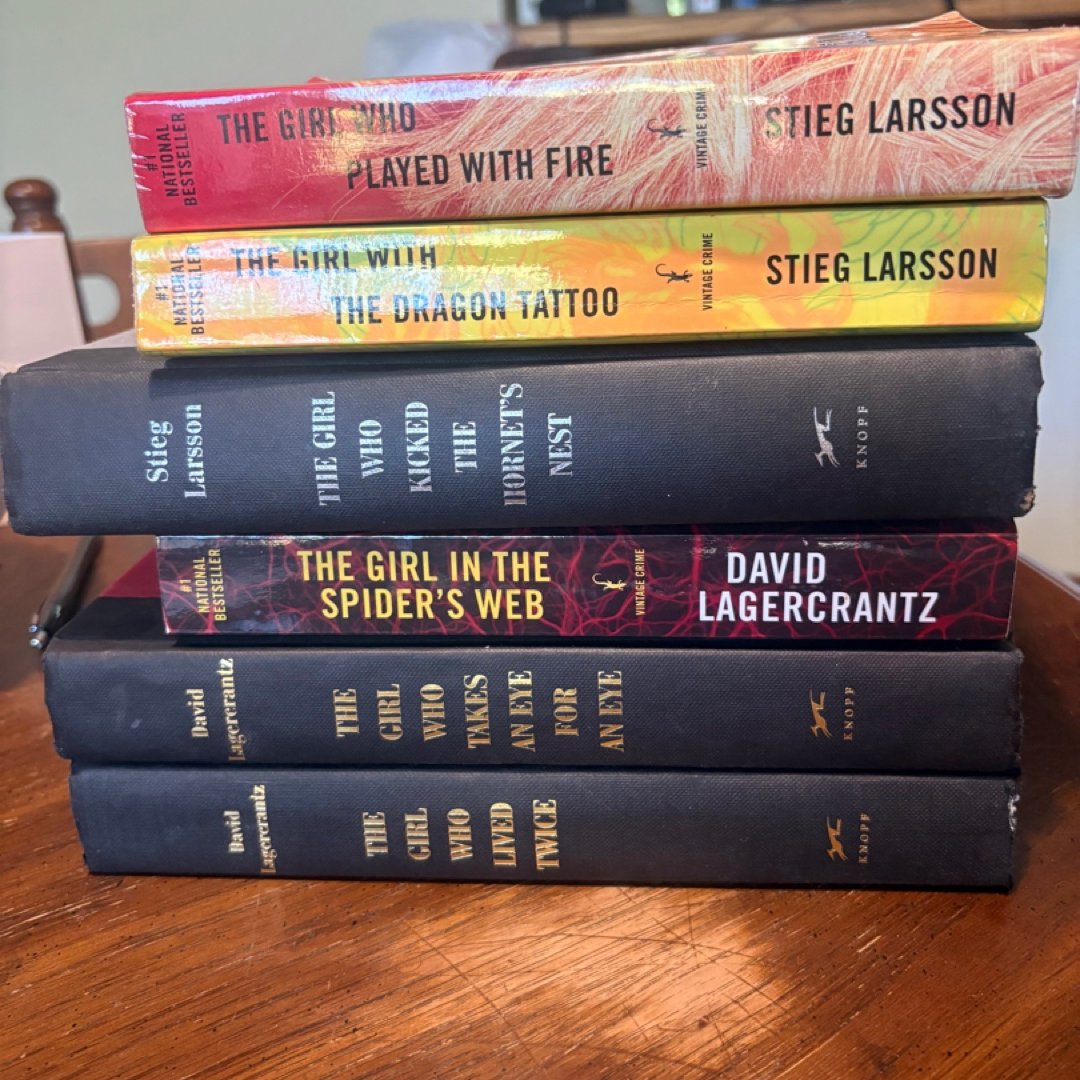 Millennium series 6 Books Complete Collection Box Set by Stieg Larsson & David Lagercrantz (Books 1 - 6)
