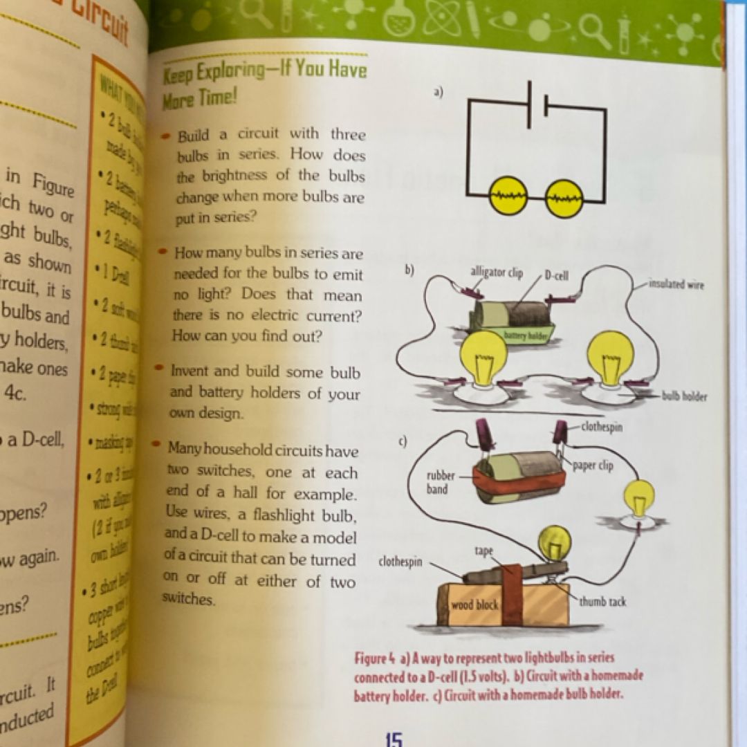 Electricity and Magnetism Experiments Using Batteries, Bulbs, Wires, and More
