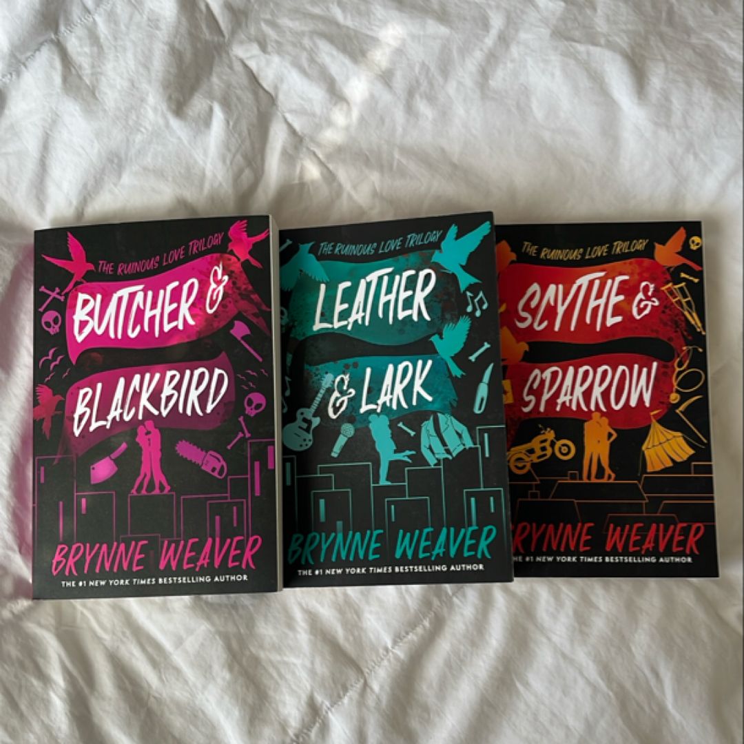 The Ruinous Love Trilogy 3 Books Collection Set By Brynne Weaver(Scythe & Sparrow, Leather & Lark, Butcher & Blackbird)