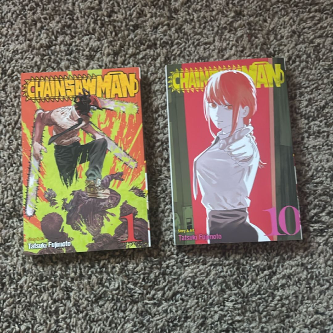 Chainsaw man 1 and 10