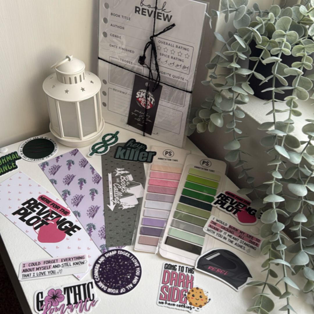 Probably Smut Bundle *Book Review Pages, Annotation Tabs, Bookmarks, and Stickers* (Inspired by Mate, Rook & Rebel, and Never Leave, Never Lie)