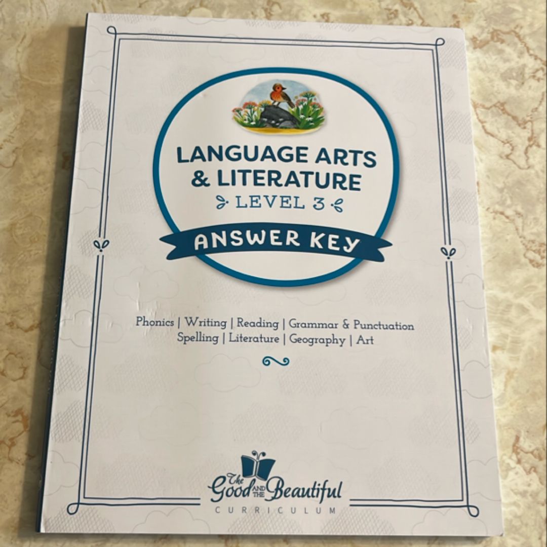 Language Arts and Literature Level 3 Answer Key