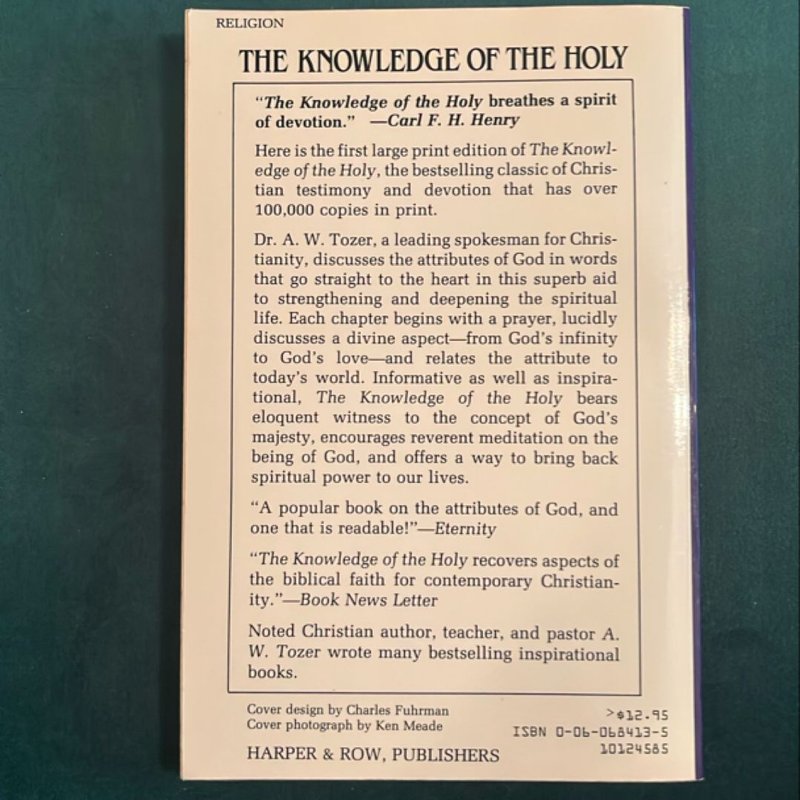 The Knowledge of the Holy
