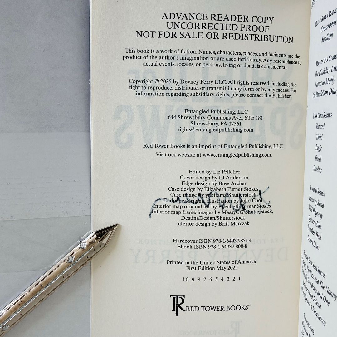 Shield of Sparrows SIGNED ARC by Devney Perry, | PangoBooks