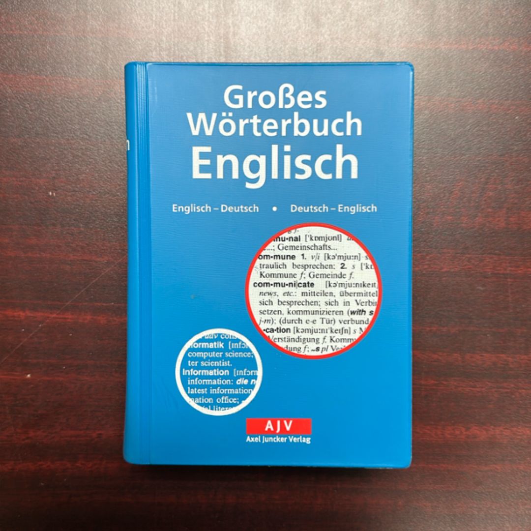 Großes Wörterbuch Englisch