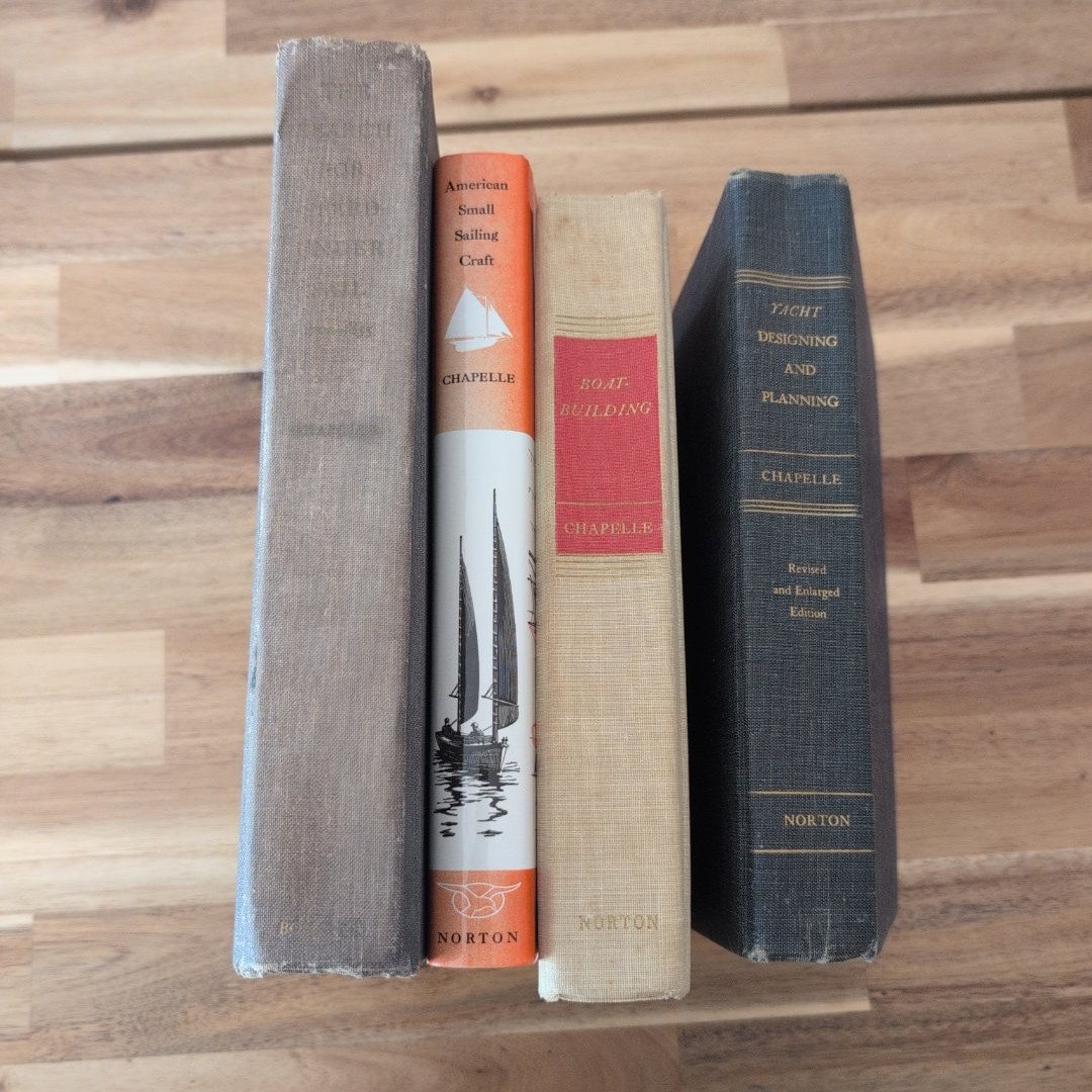Lot of 4: American Small Sailing Craft & The Search for Speed Under Sail & Boat Building & Yacht Designing and Planning 