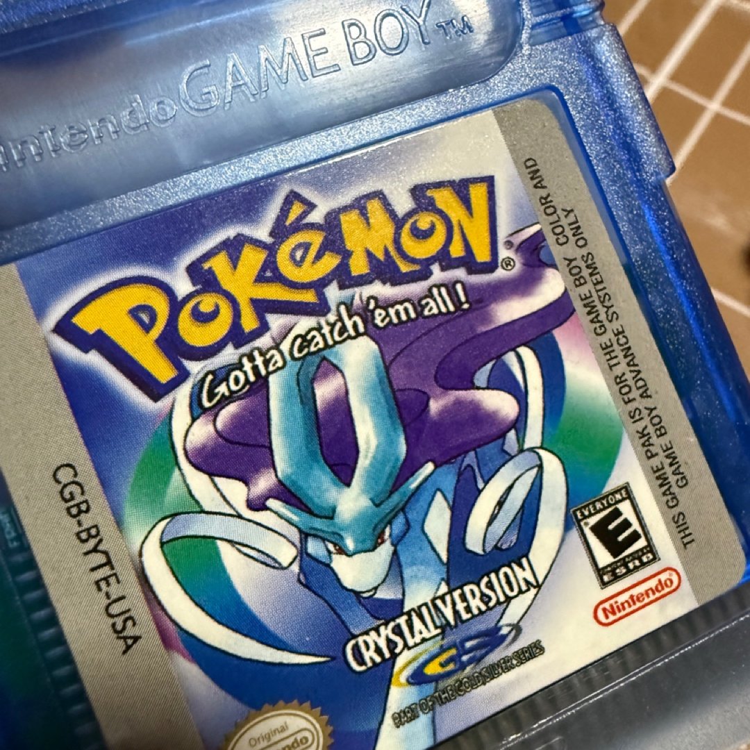 Pokemon gameboy Crystal Version teproduction