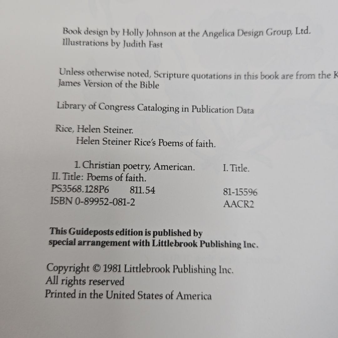 Helen Steiner Rice's Poems of Faith