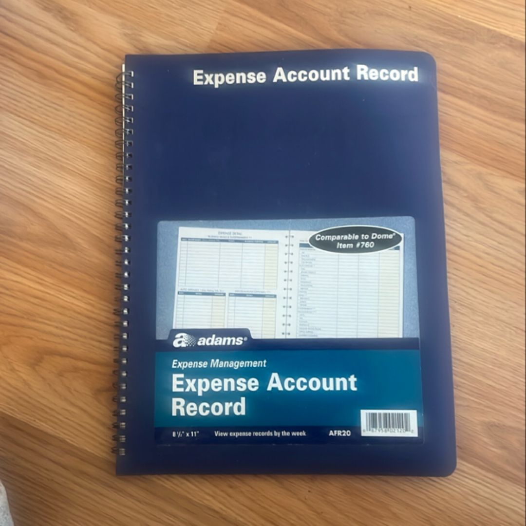 Expense Account Record Book 