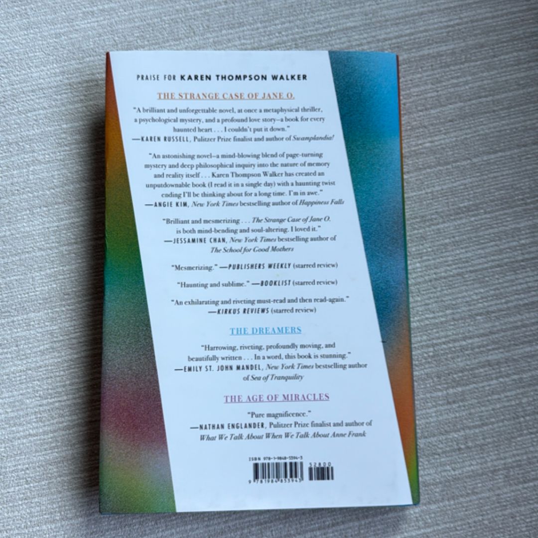 The Strange Case of Jane O. by Karen Thompson Walker