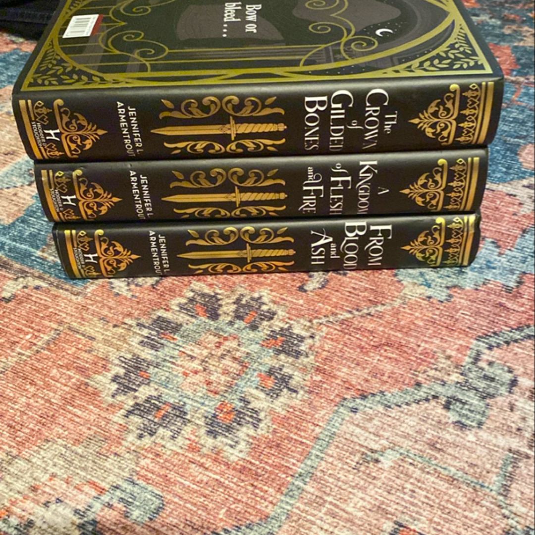 From Blood and Ash Fairyloot Special Editions with 1st book bookish box overlays 