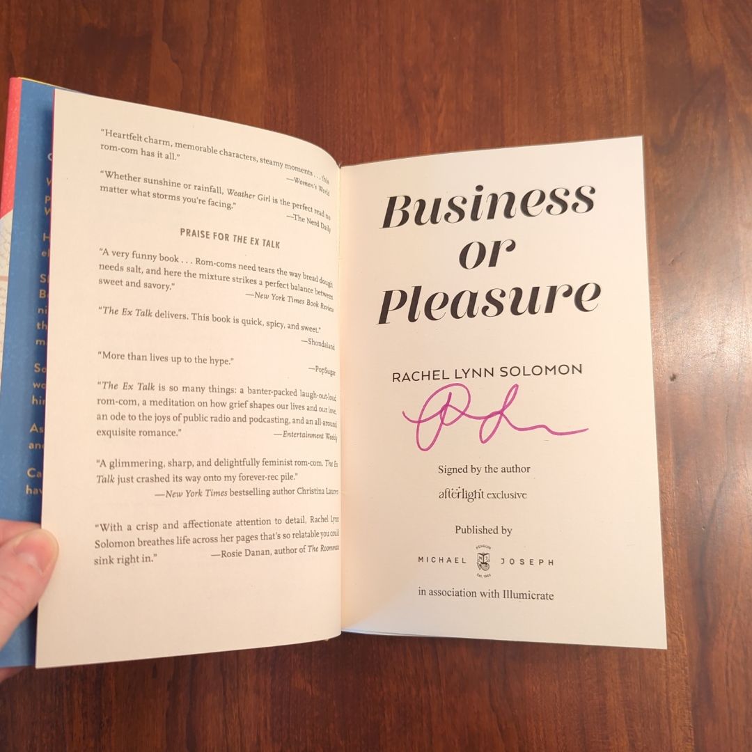 **AFTERLIGHT SIGNED EDITION** Business or Pleasure