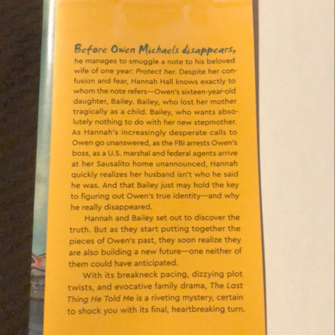 The Last Thing He Told Me