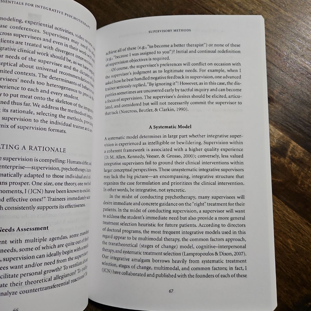 Supervision Essentials for Integrative Psychotherapy