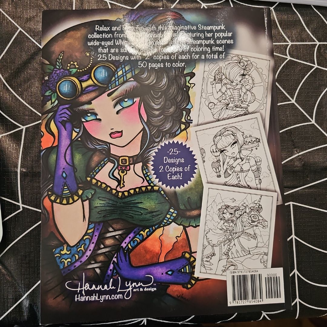 Steampunk Darlings Coloring Book